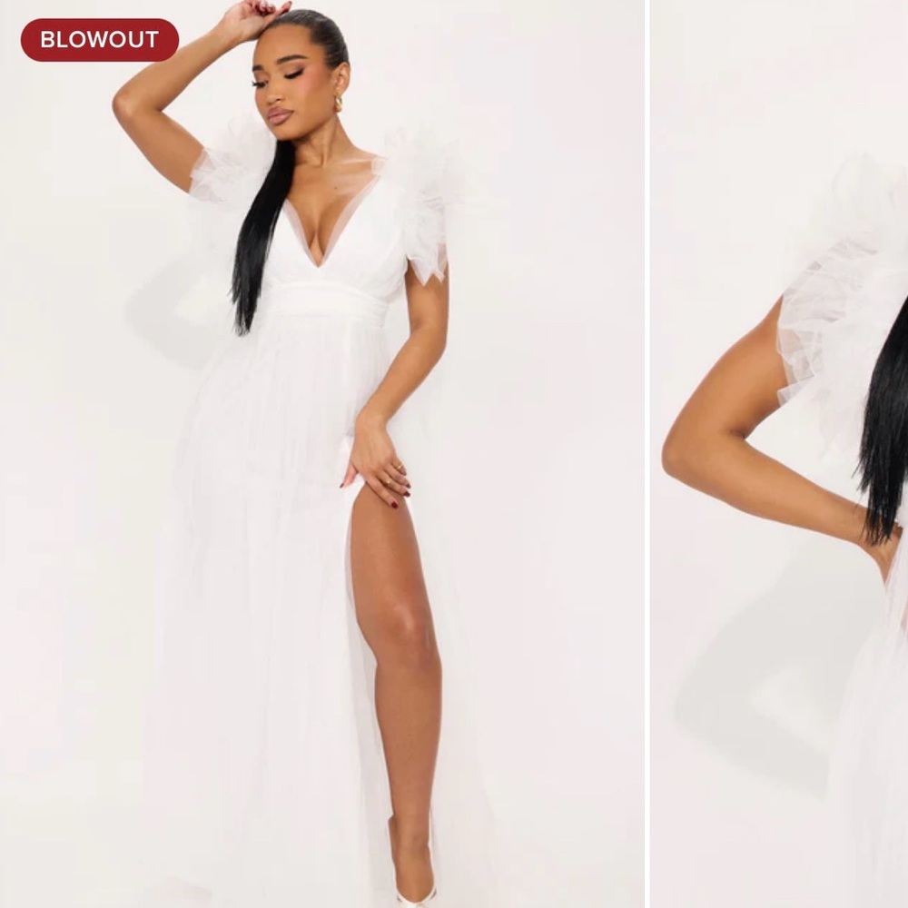 NEW Lush Life‎ Tulle Gown White Size S Small